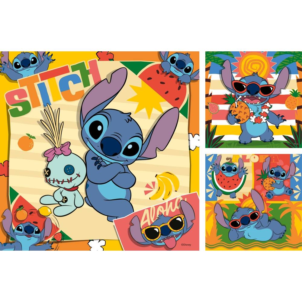 Ravensburger - Puzzle Disney Stitch 3x49 piese - 2 | YEO