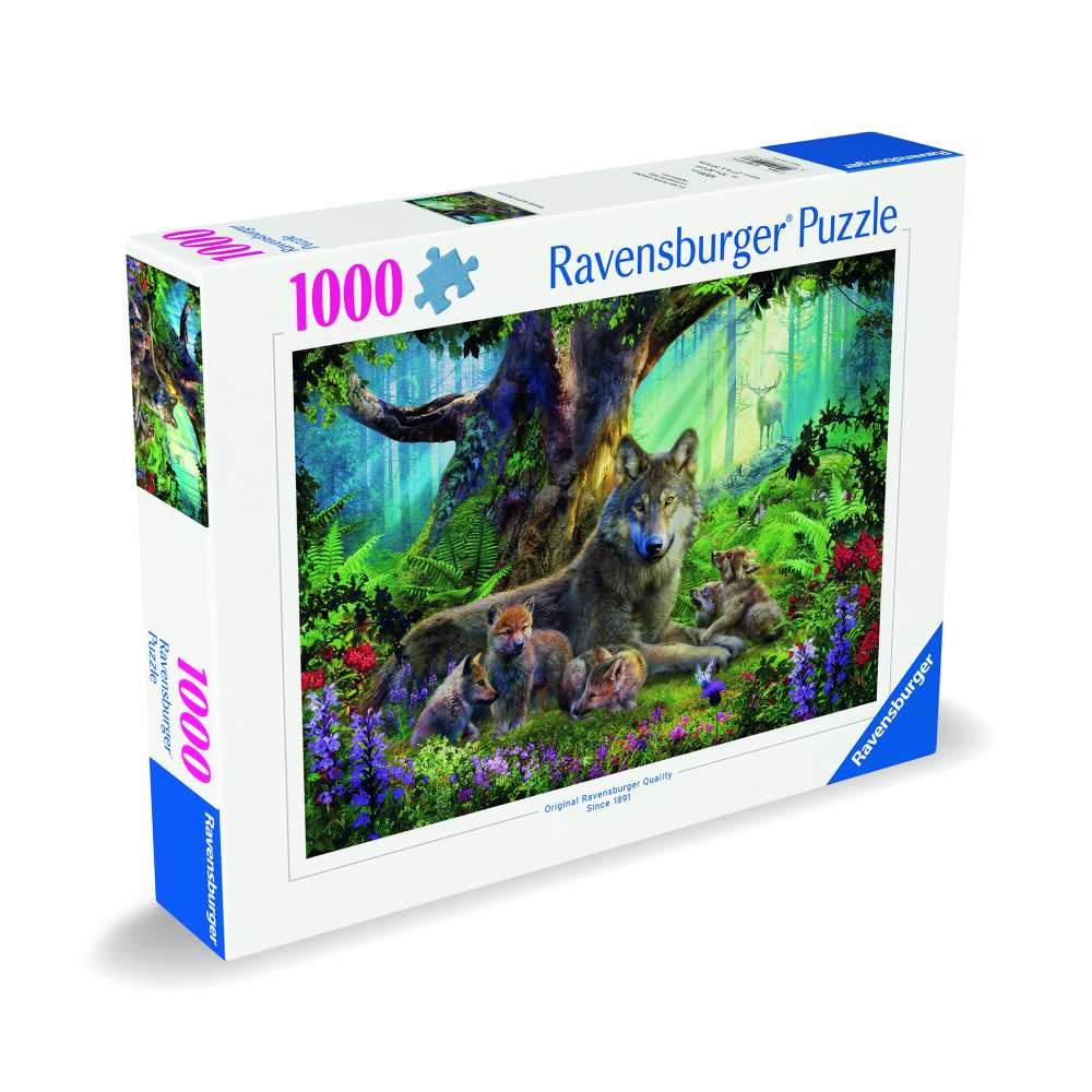 Ravensburger - Puzzle familie lupi 1000 piese design nou