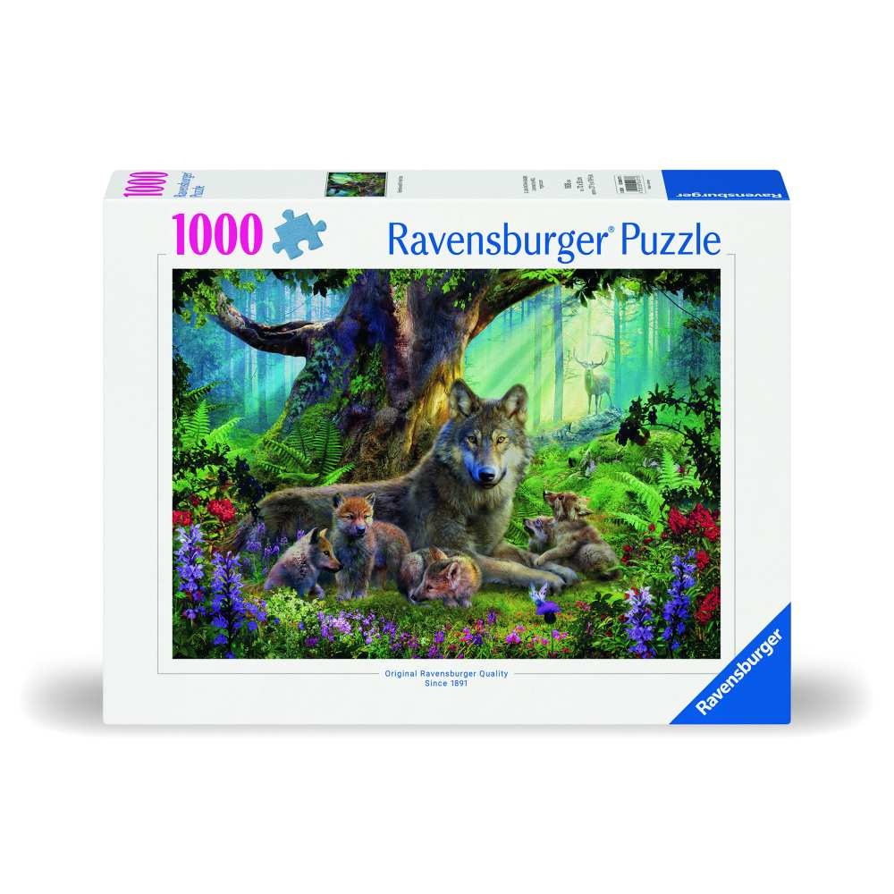 Ravensburger - Puzzle familie lupi 1000 piese design nou - 1 | YEO