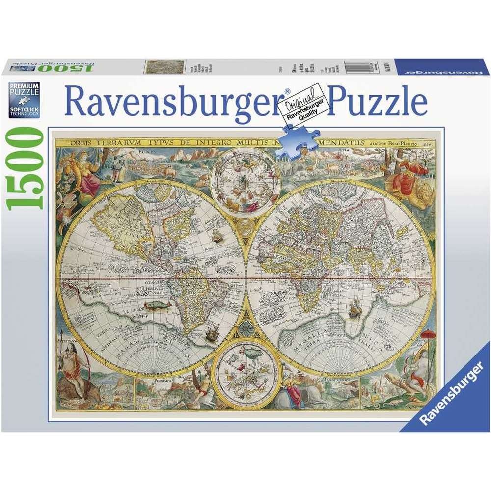 Ravensburger - Puzzle harta istorica 1500 piese design nou