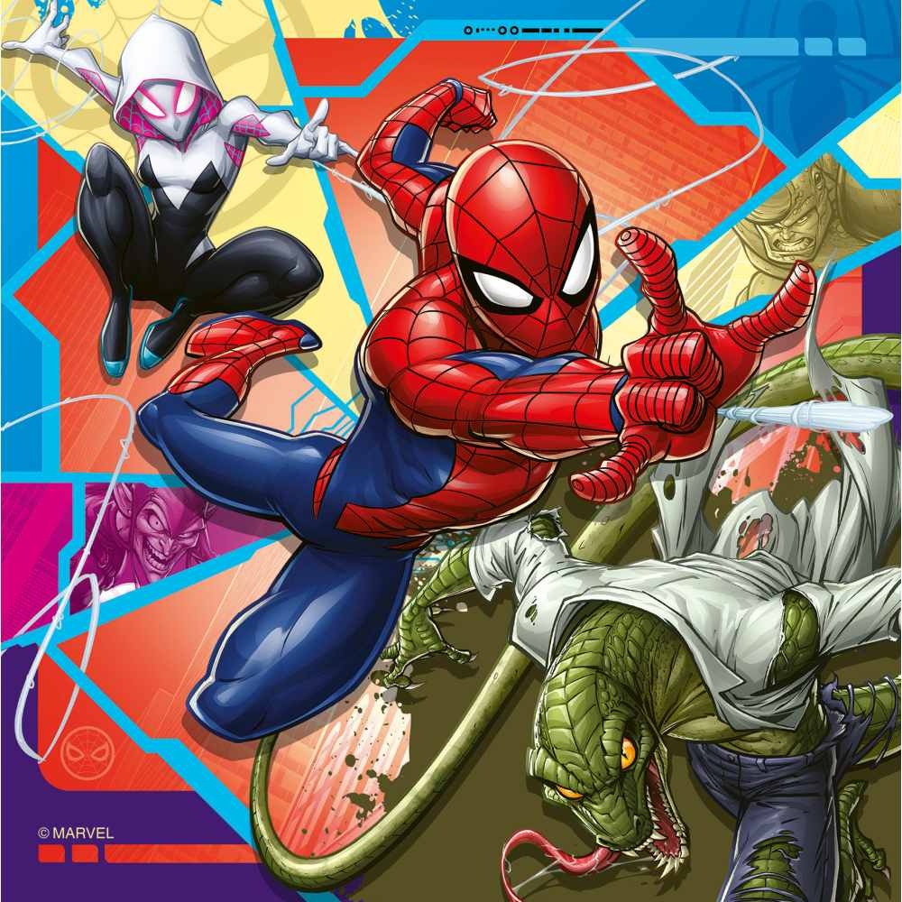 Ravensburger - Puzzle Marvel Spiderman 3x49 piese - 3 | YEO