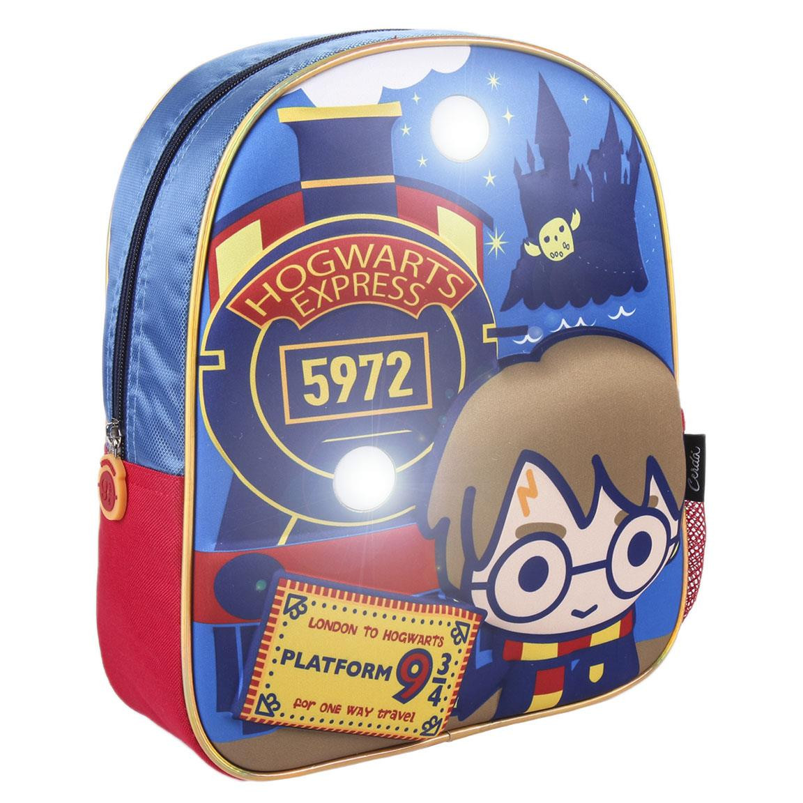 Rucsac Cerda Harry Potter 3D cu luminite, 25x31x10 cm