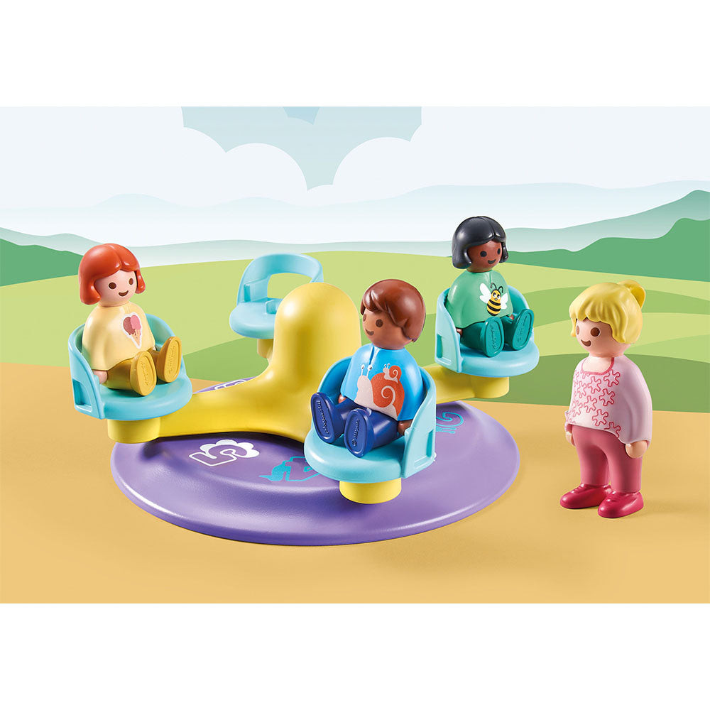 Set de joaca Playmobil 1.2.3 Carusel Cu Numere - 1 | YEO