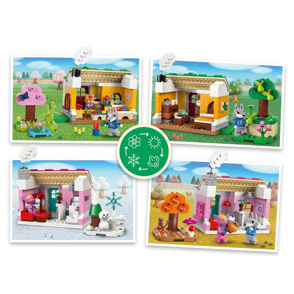Set LEGO Animal Crossing - Case creative: anotimpuri distractive (77057) - 1 | YEO