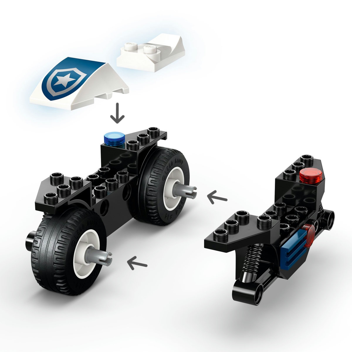 Set LEGO City - Urmărire cu motocicleta de poliţie (60455) - 3 | YEO