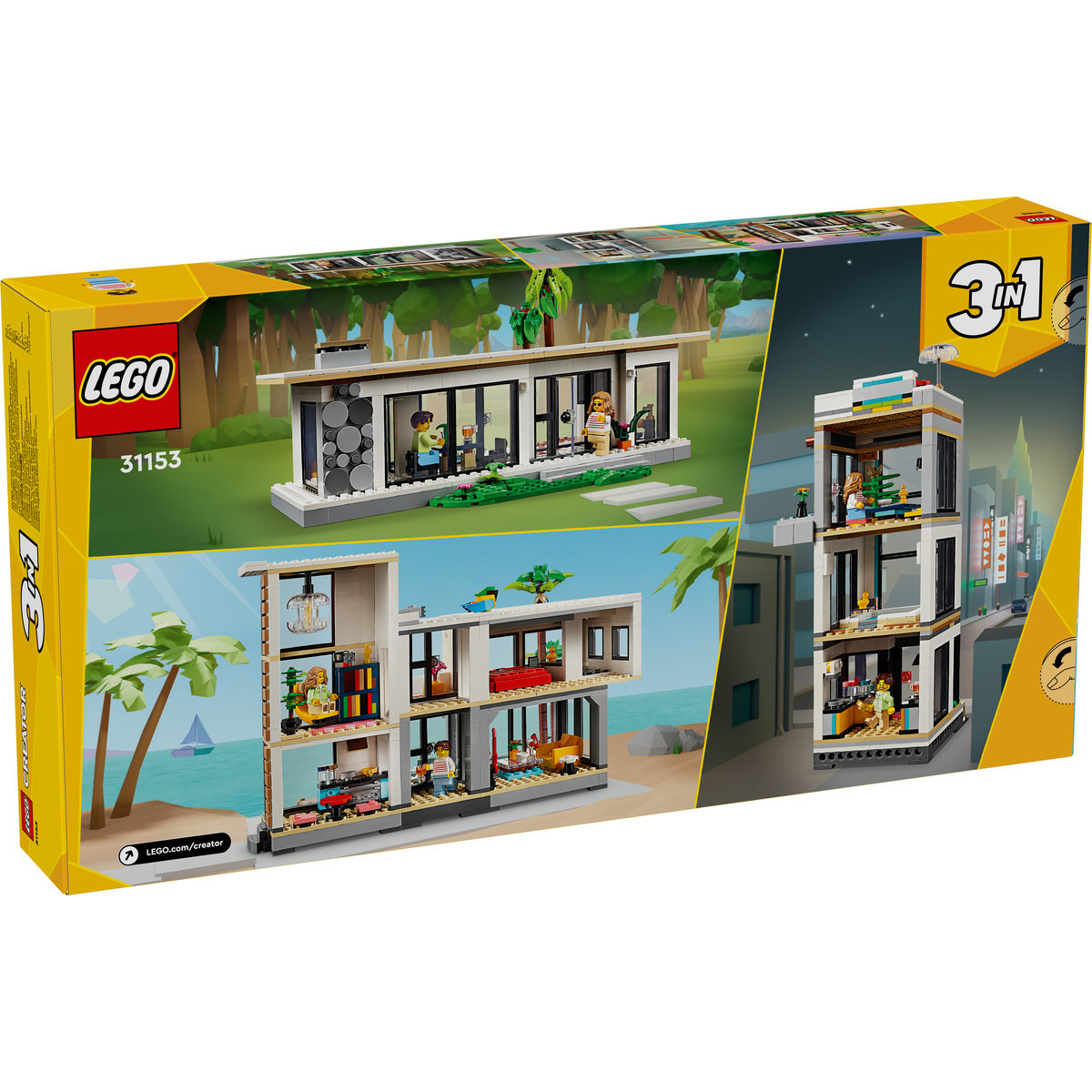 Set LEGO Creator - Casa moderna (31153) - 2 | YEO