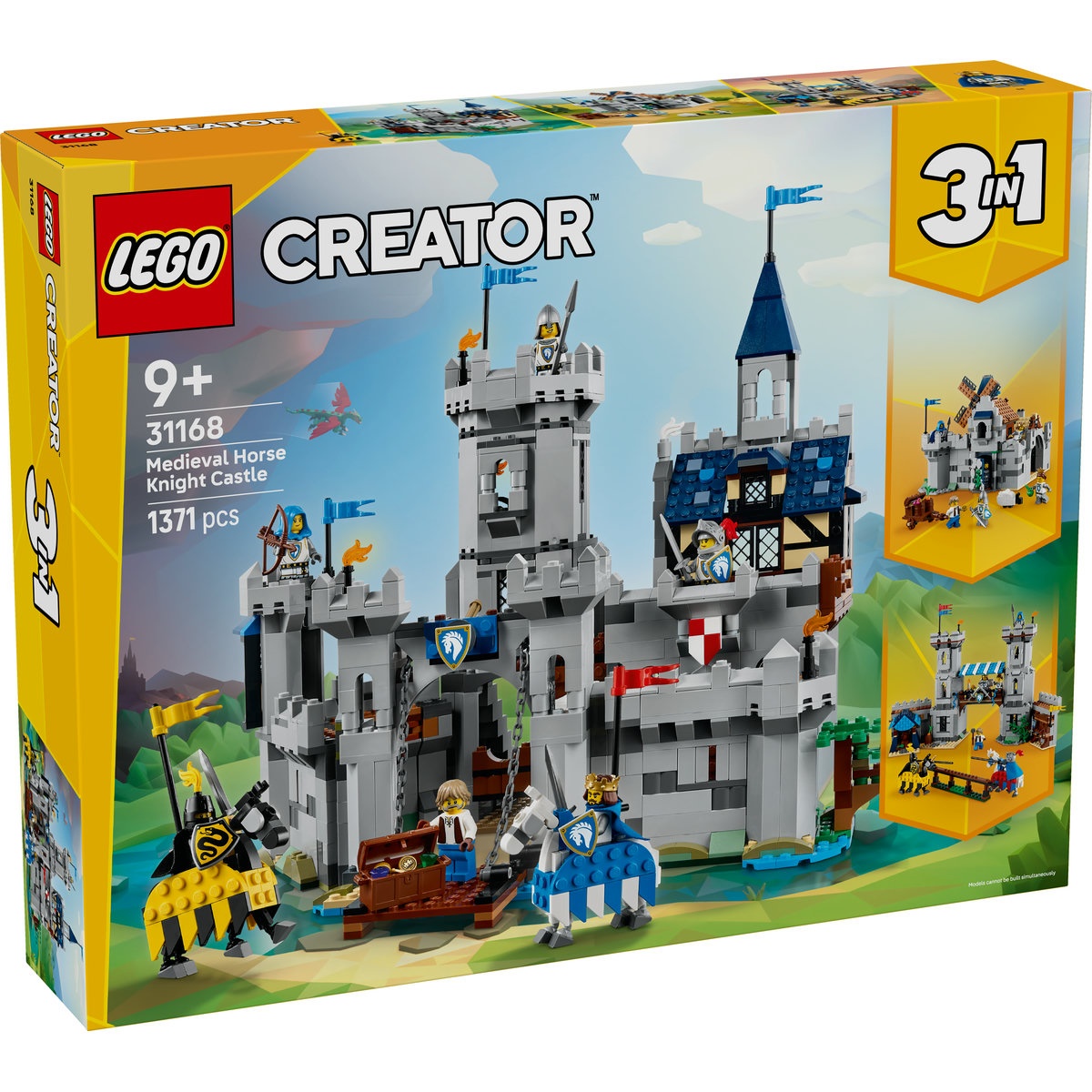 Set LEGO Creator - Castel medieval cu cai si cavaleri (31168) - 1 | YEO