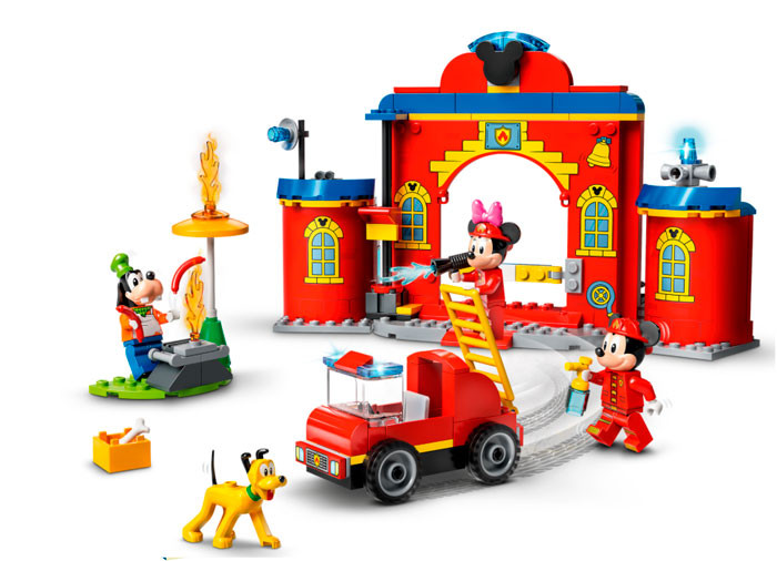 Set LEGO Disney - Mickey si prietenii: Statia si camionul de pompieri (10776) - 1 | YEO