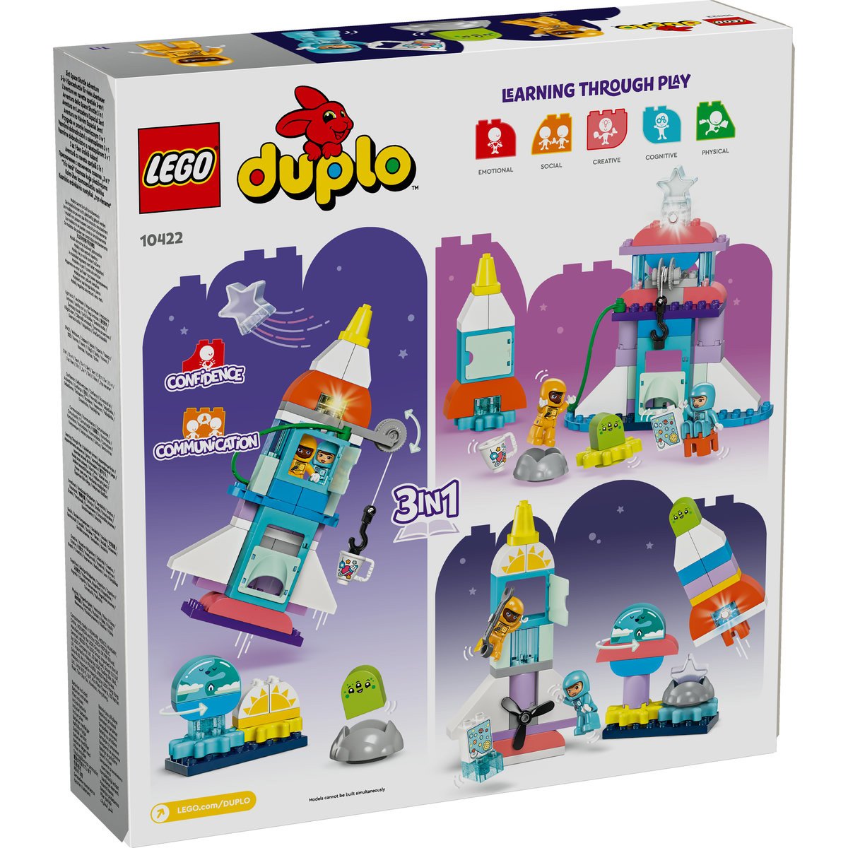 Set LEGO DUPLO - Aventura cu naveta spatiala 3in1 (10422) - 2 | YEO