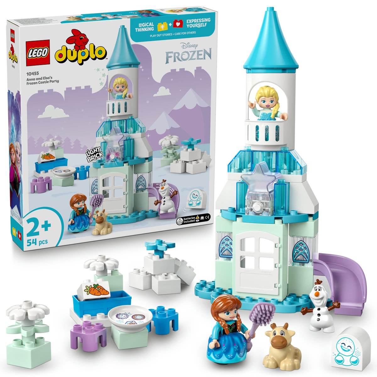 Set LEGO DUPLO - Petrecerea de la castelul Elsei din Regatul de gheaţă (10455)