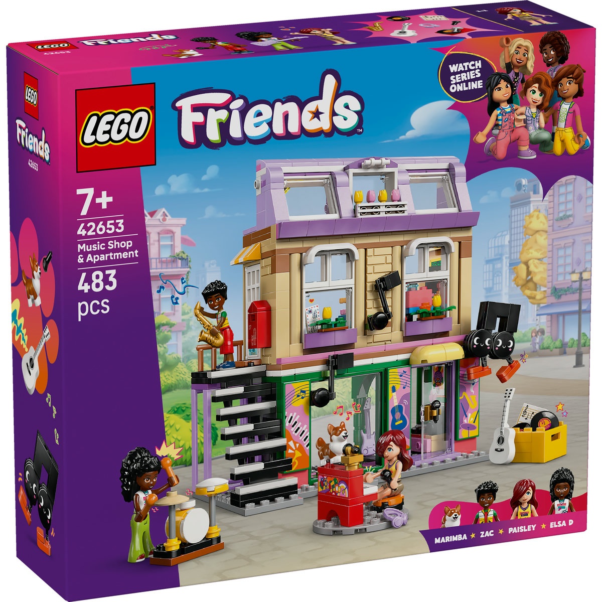 Set LEGO Friends - Magazin de muzică şi apartament (42653) - 1 | YEO