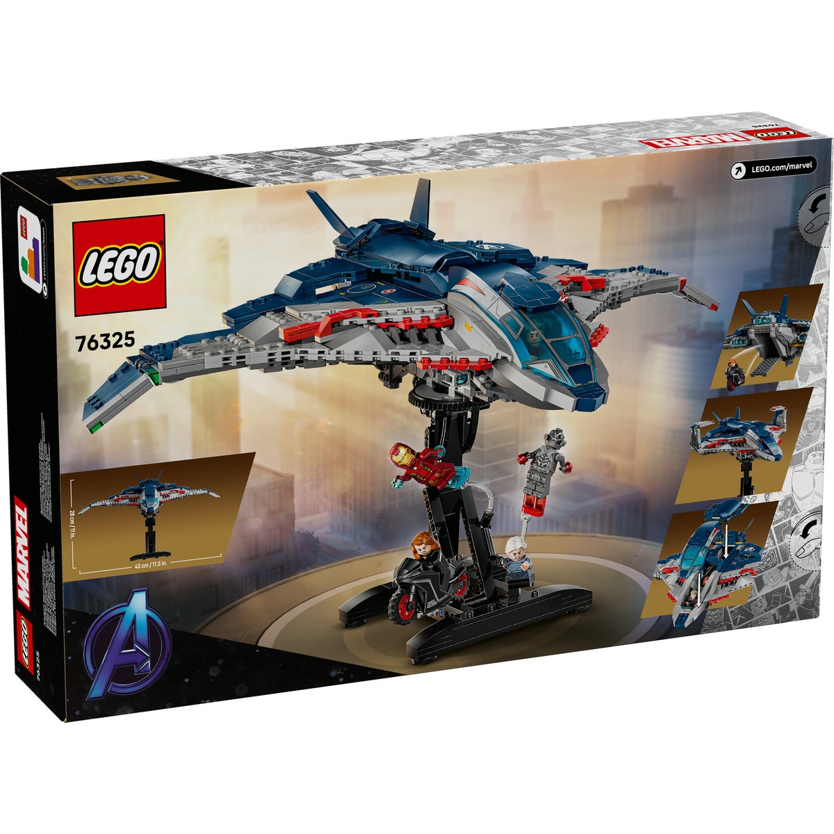 Set LEGO Marvel Super Heroes - Quinjet din Razbunatorii: Sub semnul lui Ultron (76325) - 2 | YEO