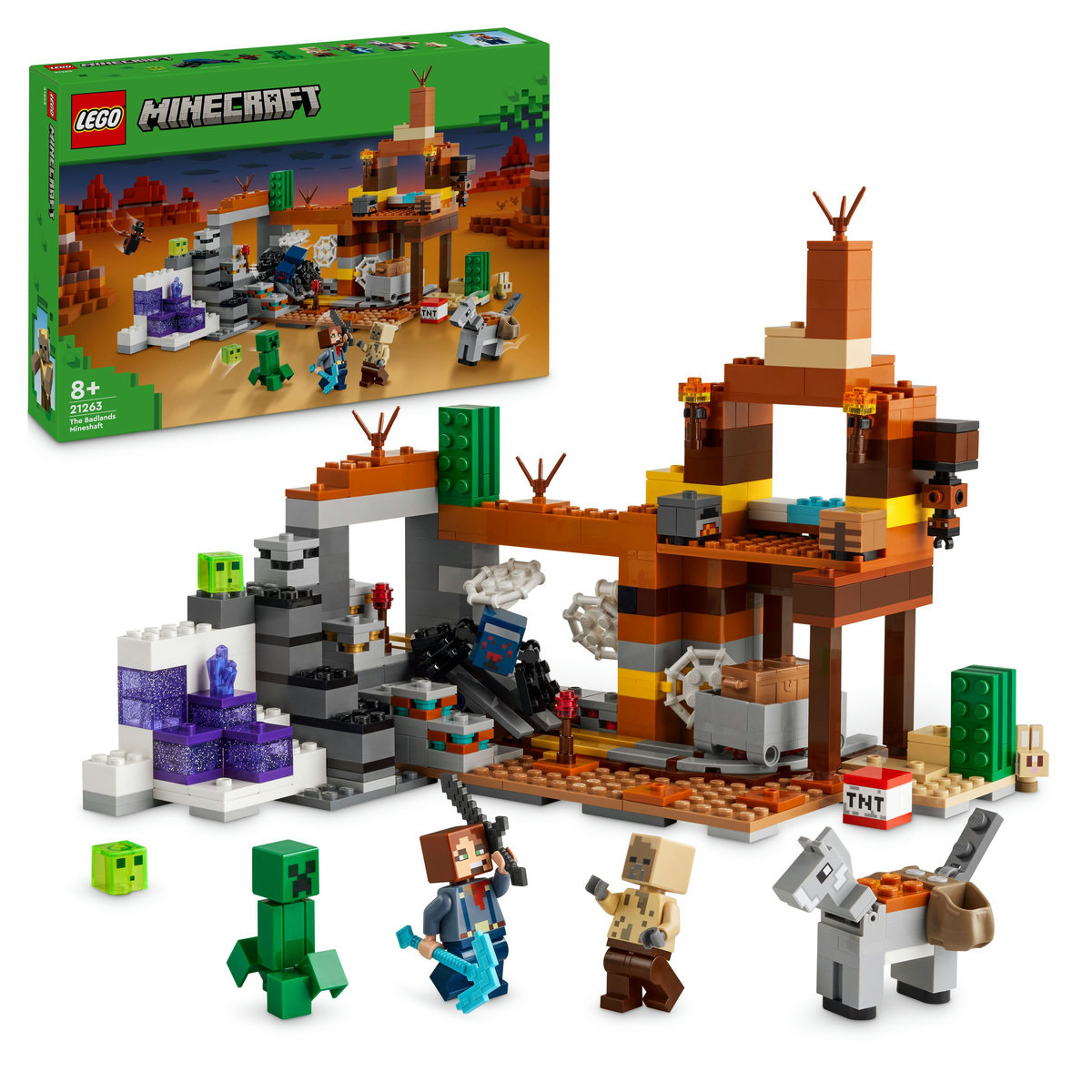 Set LEGO Minecraft - Putul din Badlands (21263)