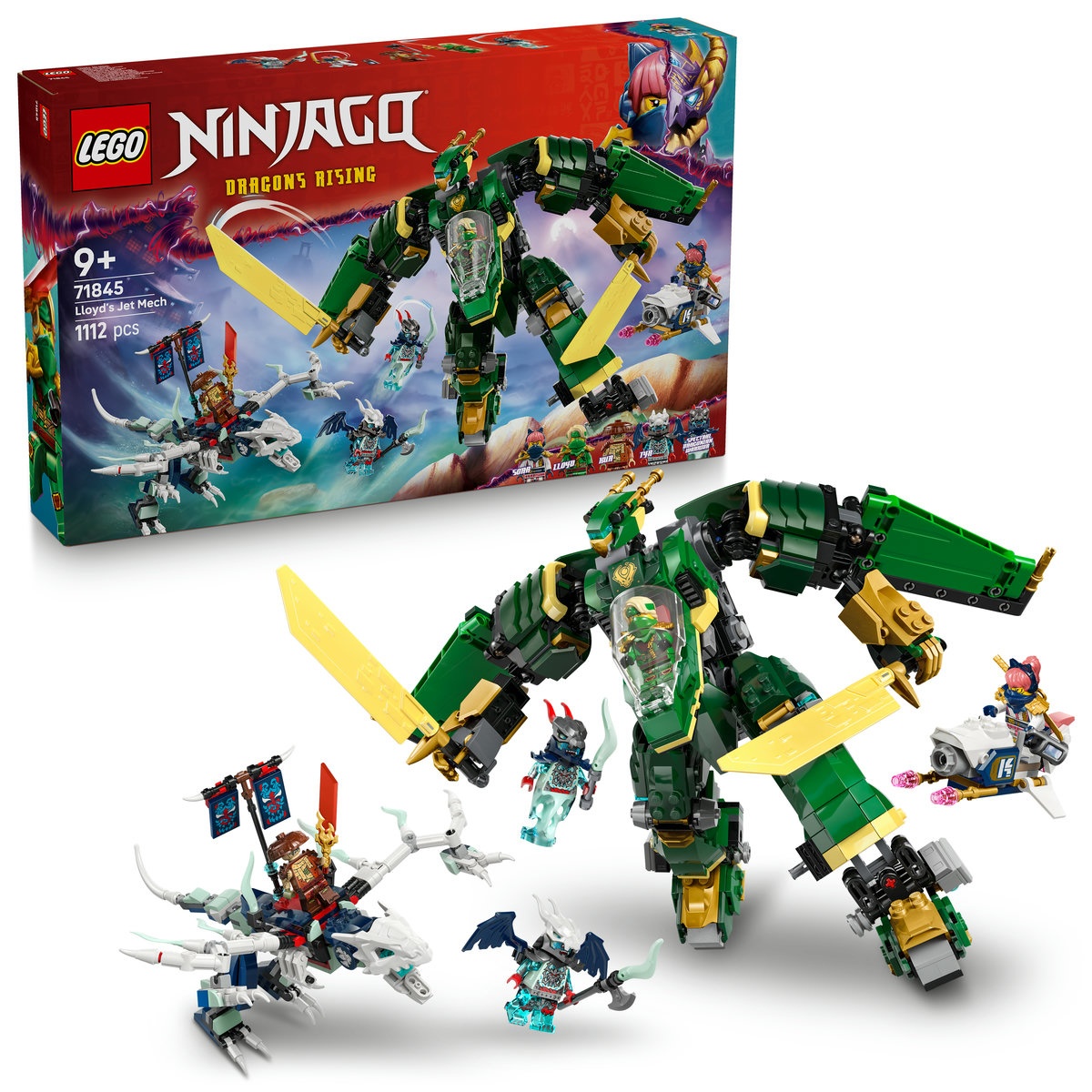 Set LEGO Ninjago - Robotul-avion cu reacție al lui Lloyd (71845)