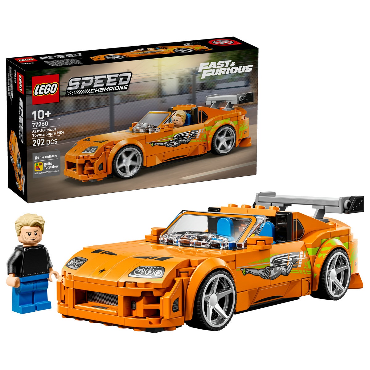 Set LEGO Speed Champions - Toyota Supra MK4 din Furios și iute (77260)