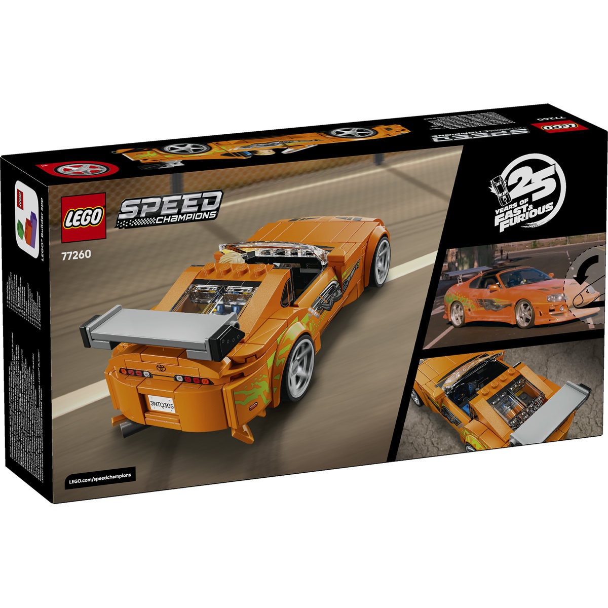 Set LEGO Speed Champions - Toyota Supra MK4 din Furios și iute (77260)