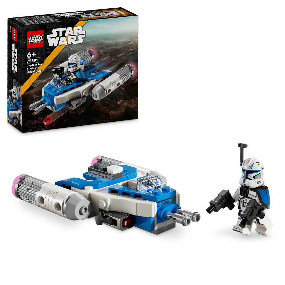 Set LEGO Star Wars - Micronava de lupta Y-Wing™ a Capitanului Rex (75391)