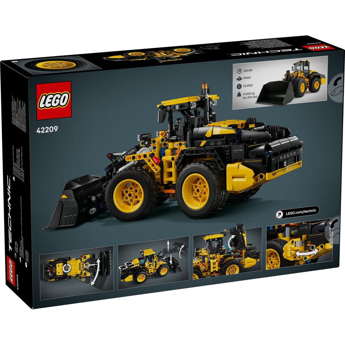 Set LEGO Technic - Încărcător frontal Volvo L120 Electric (42209) - 2 | YEO