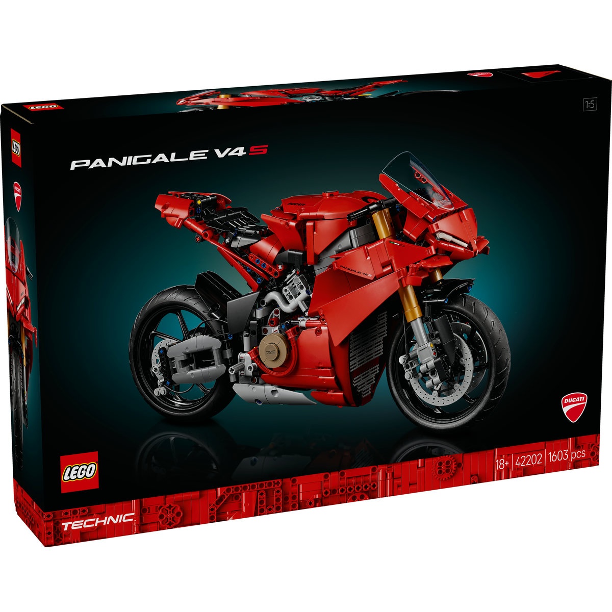 Set LEGO Technic - Motocicleta Ducati Panigale V4 S (42202)