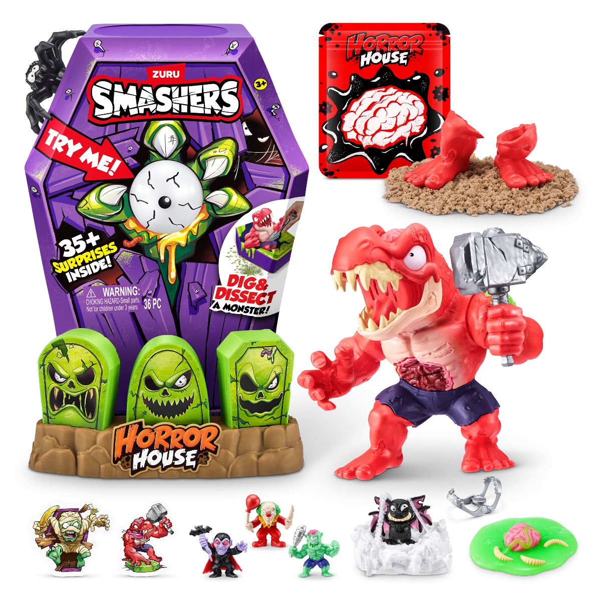 Smashers - Set cu peste 35 figurine si accesorii, Horror House Large - 2 | YEO