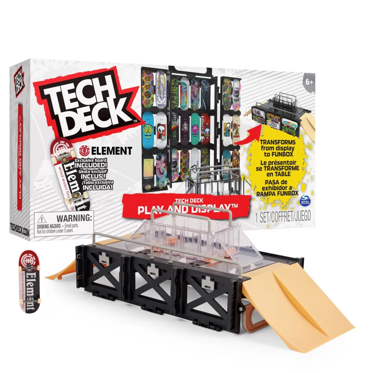 Tech Deck Pachet Vitrina Si Podium