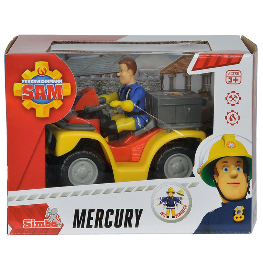 ATV Simba Fireman Sam, Sam Mercury Quad cu figurina Sam si accesorii - 1 | YEO