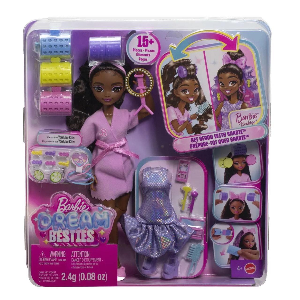 Barbie Dream Besties Set Papusa Barbie Brooklyn Pregateste-Te Cu Barbie