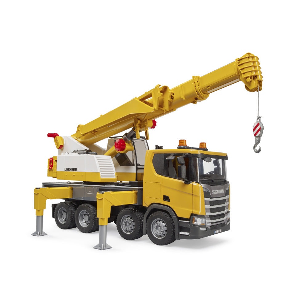 Bruder camion cu macara Scania Super 560R Liebherr cu lumini si sunete - 2 | YEO