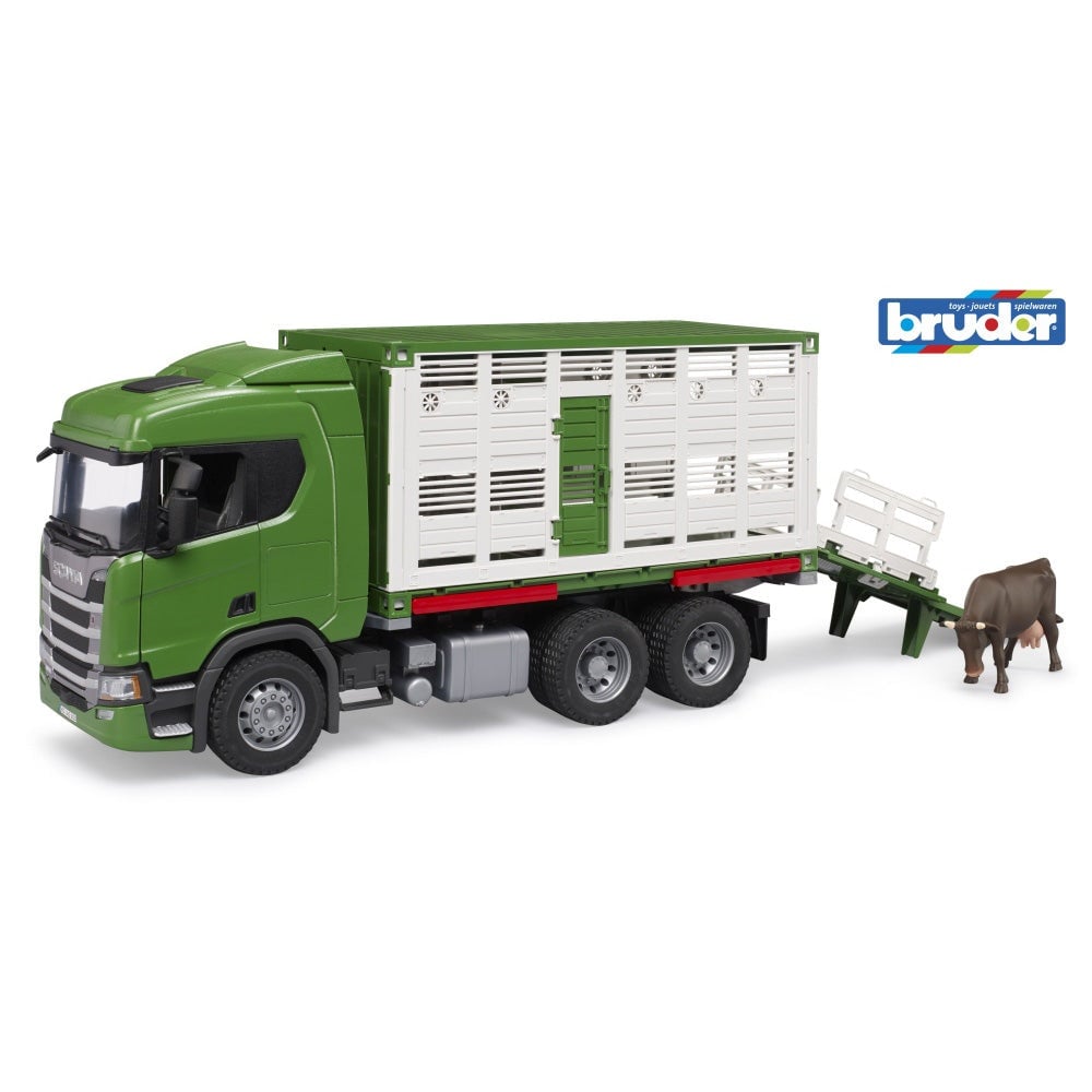 Bruder camion transport bovine Scania Super 560R