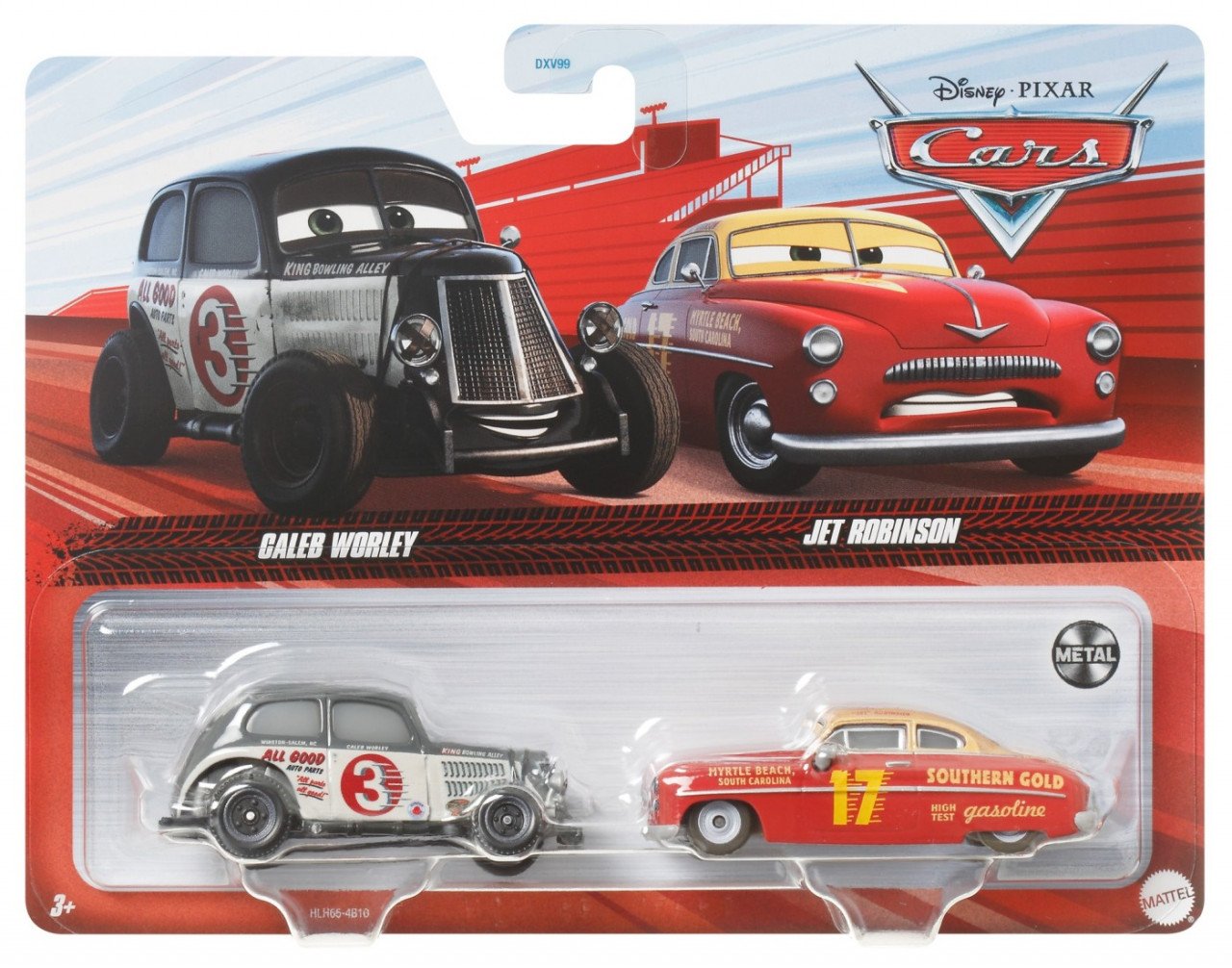 Cars3 Set 2 Masinute Metalice Caleb Worley Si Jet Robinson