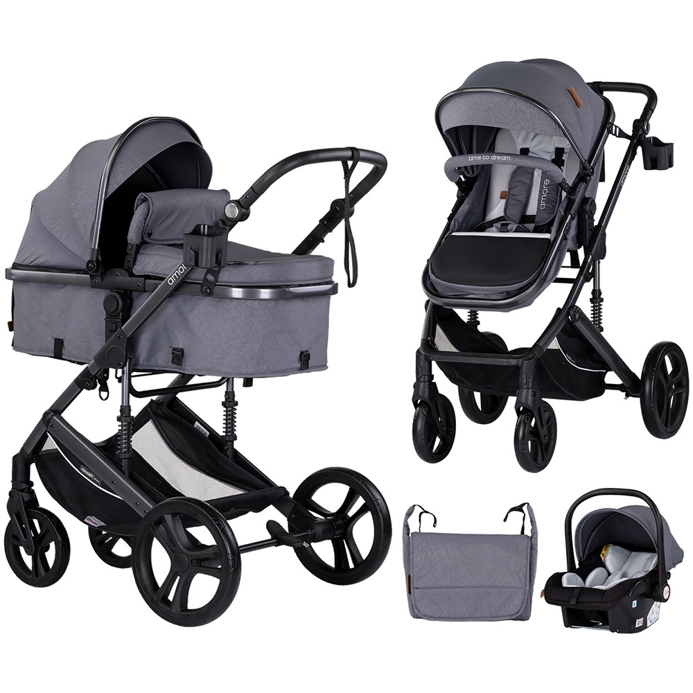 Carucior Chipolino Amore 3 in 1 cloud grey