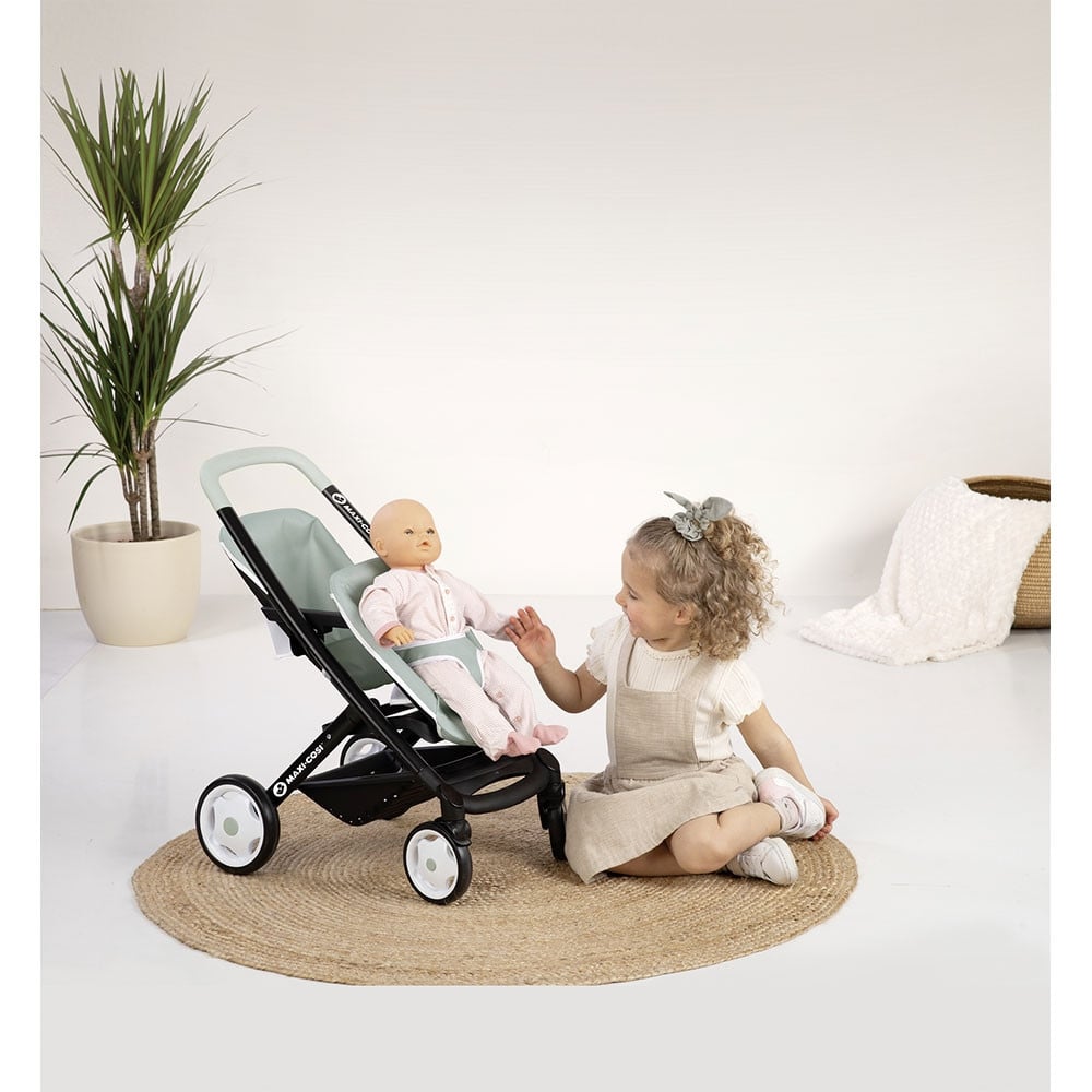 Carucior pentru papusi Smoby Maxi Cosi Twin albastru - 3 | YEO