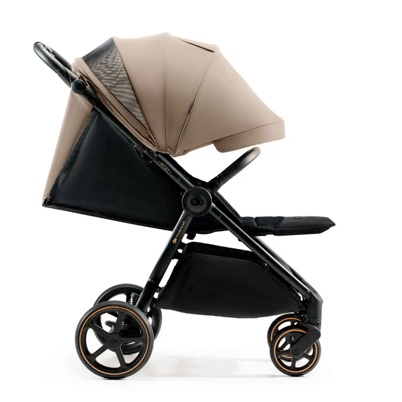 Carucior Sport, Ultra Compact, Kinderkraft Mitzy, 0-22 Kg, Linen Beige - 3 | YEO