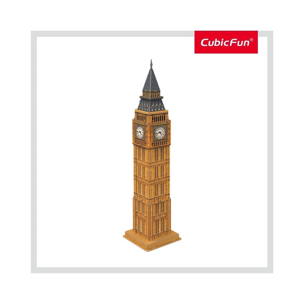 Cubic Fun - Puzzle 3D Big Ben (Nivel Mediu 44 Piese) - 1 | YEO