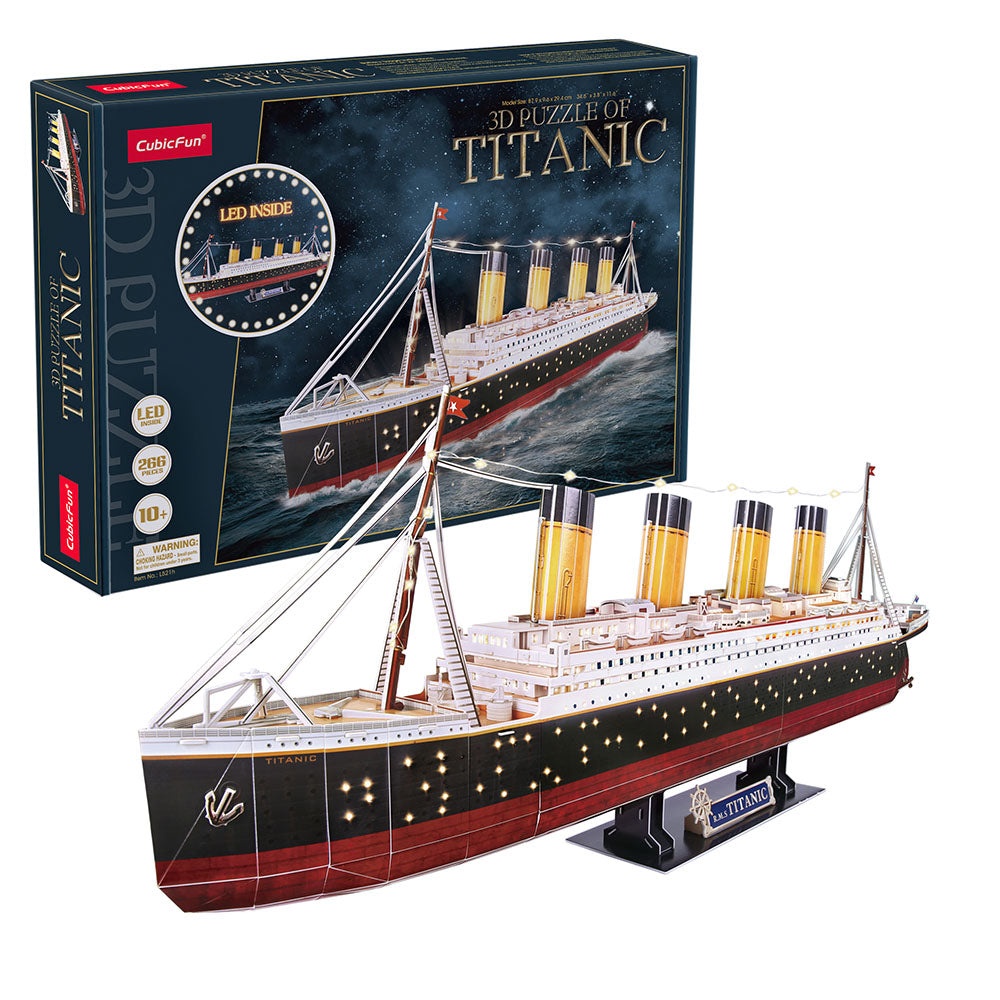 Cubic Fun - Puzzle 3D Led Titanic 266 Piese