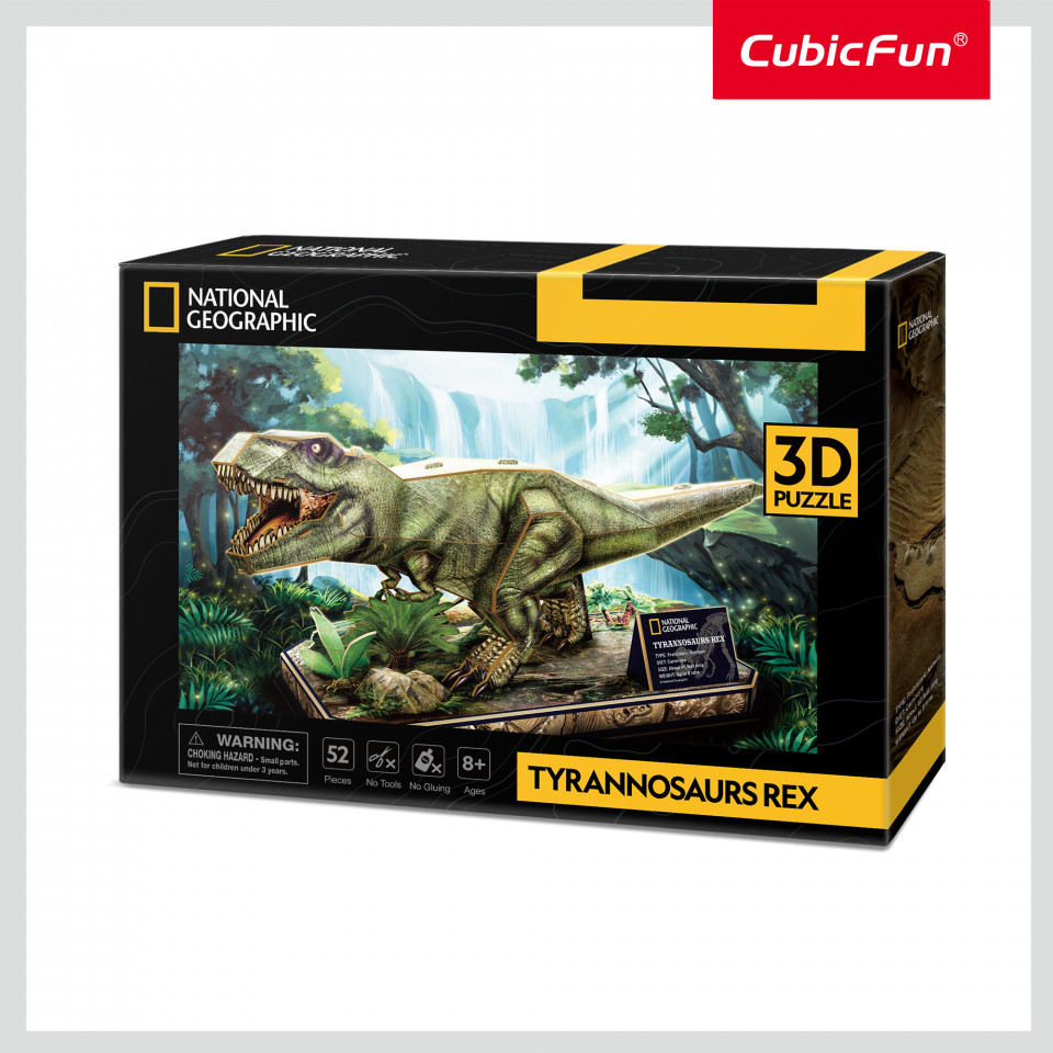 Cubic Fun - Puzzle 3D Tyrannosaurus Rex 52 Piese - 2 | YEO