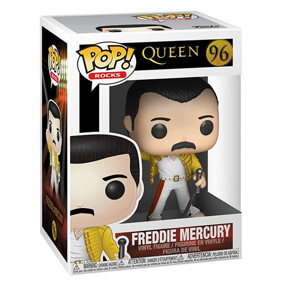 Figurina Funko Pop! Rocks: Queen - Freddie Mercury Wembley 1986, 9 cm - 1 | YEO