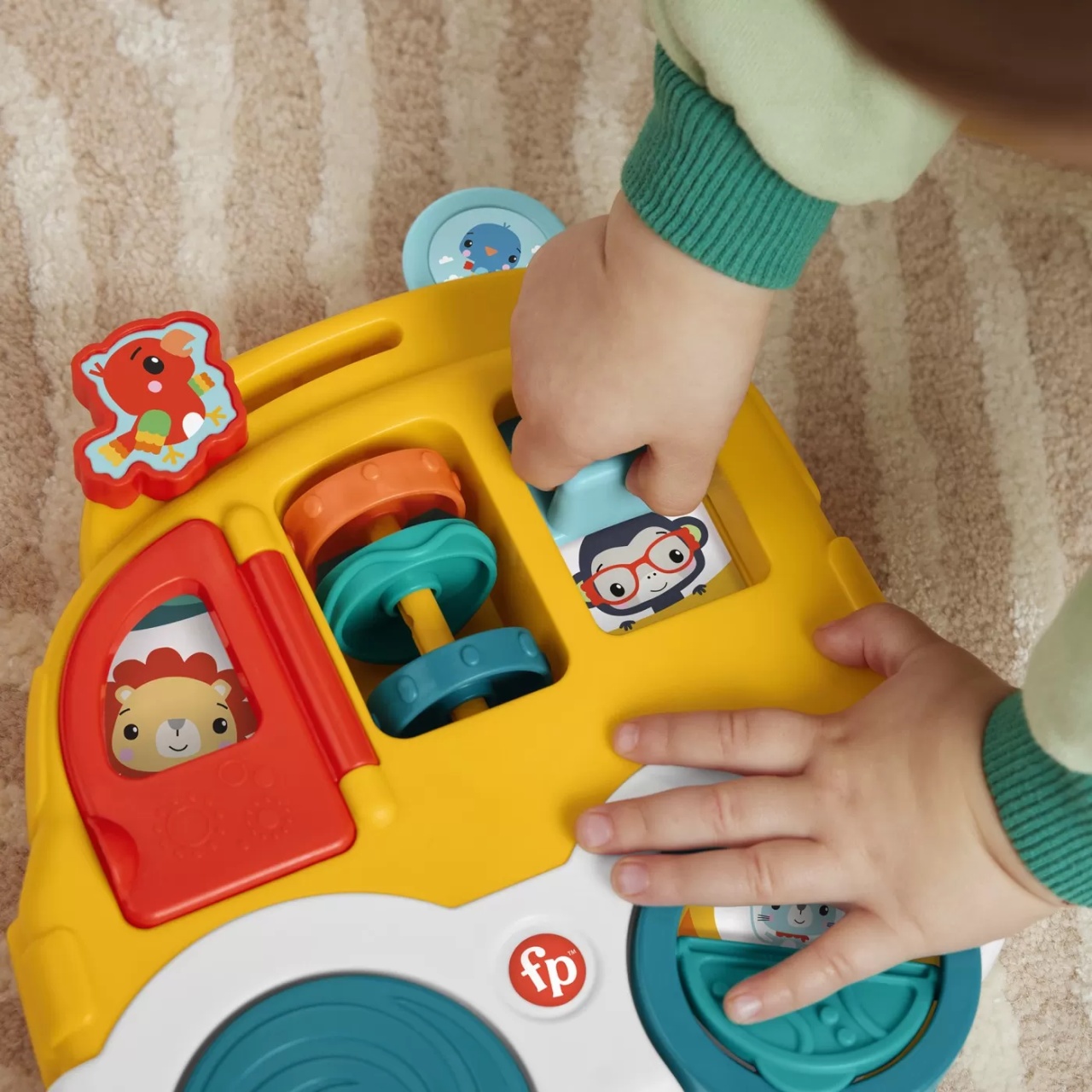 Fisher Price Animal Friends Centru De Activitati Masinuta - 3 | YEO