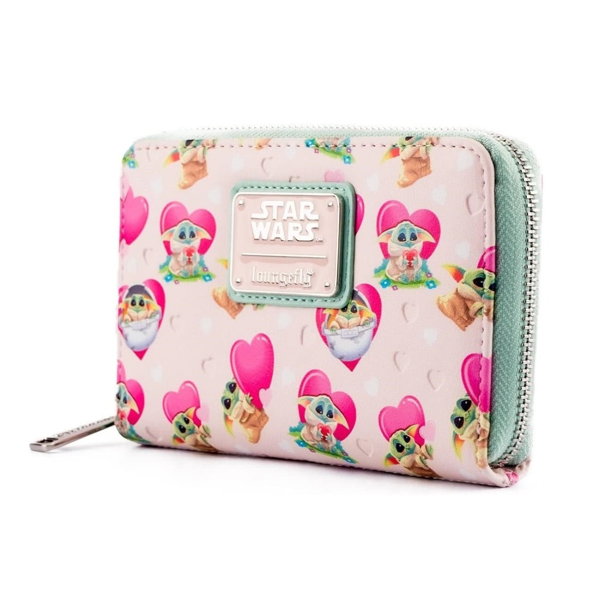Funko LF: Sw Mandalorian Grogu Valentines Zip Around Wallet - 1 | YEO