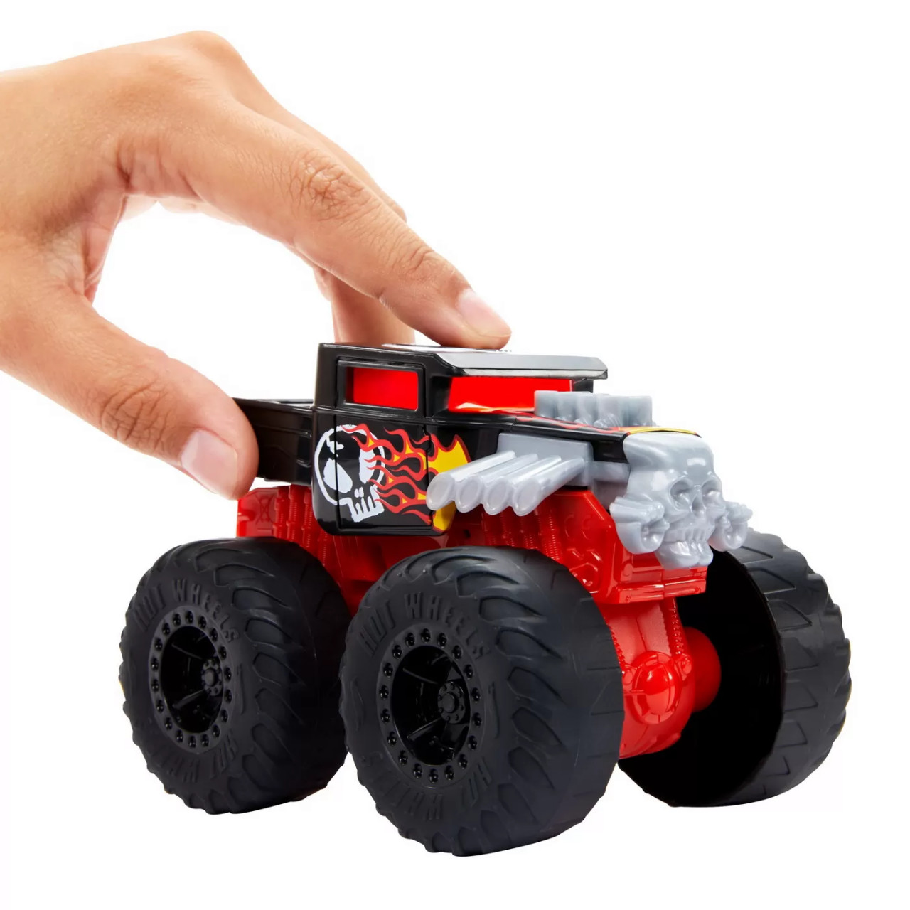 Hot Wheels Monster Truck Roarin Wreckers Bone Shaker Cu Functii Si Sunete Scara 1:43 - 3 | YEO