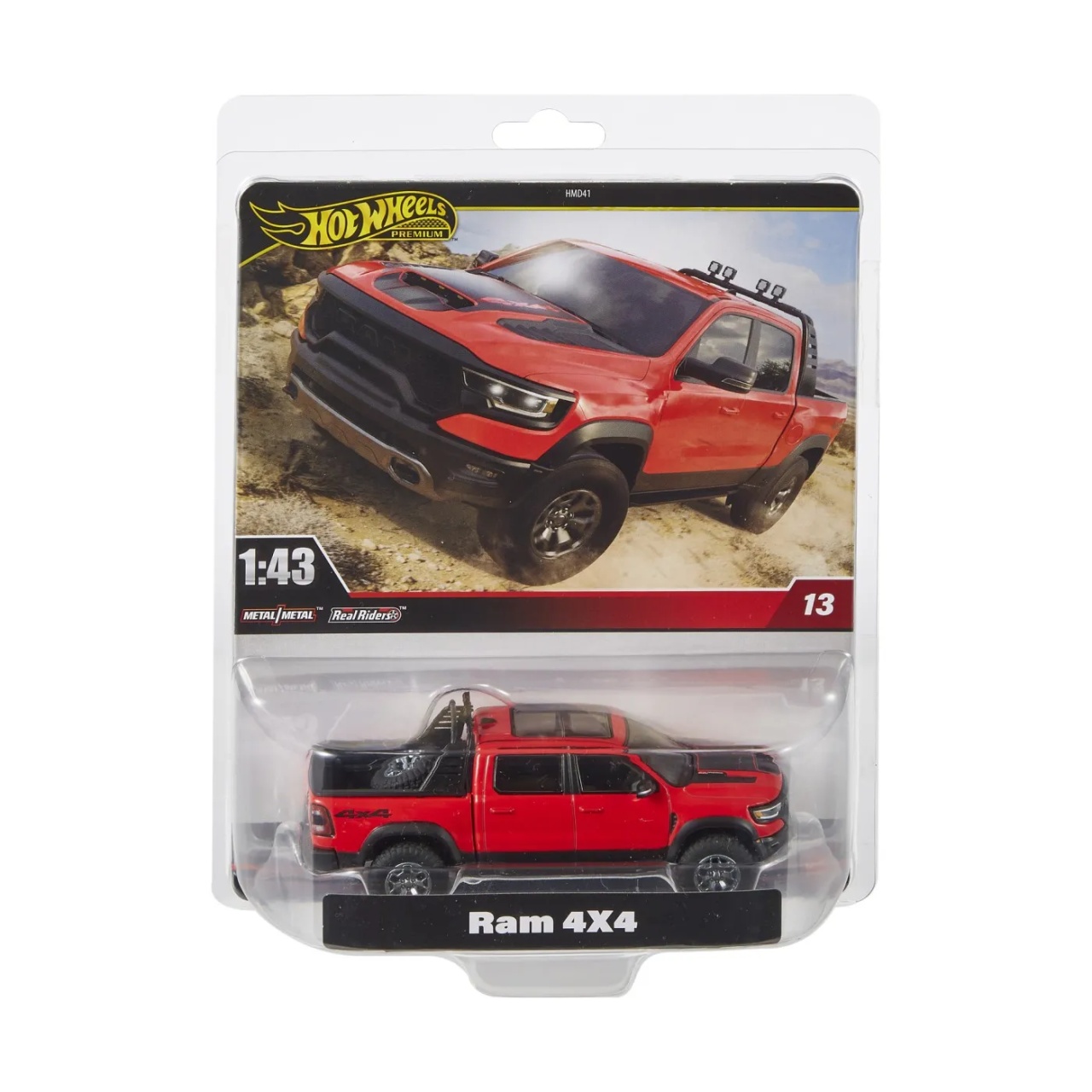 Hot Wheels Premium Real Riders Masinuta Metalica Ram 4X4 Scara 1:43