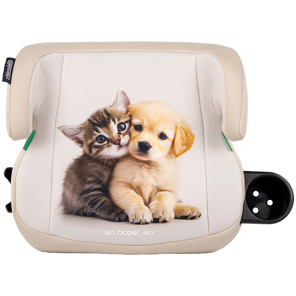 Inaltator auto Chipolino Go Boost Iso I-Size 125-150 cm cu sistem Isofix kitten & puppy