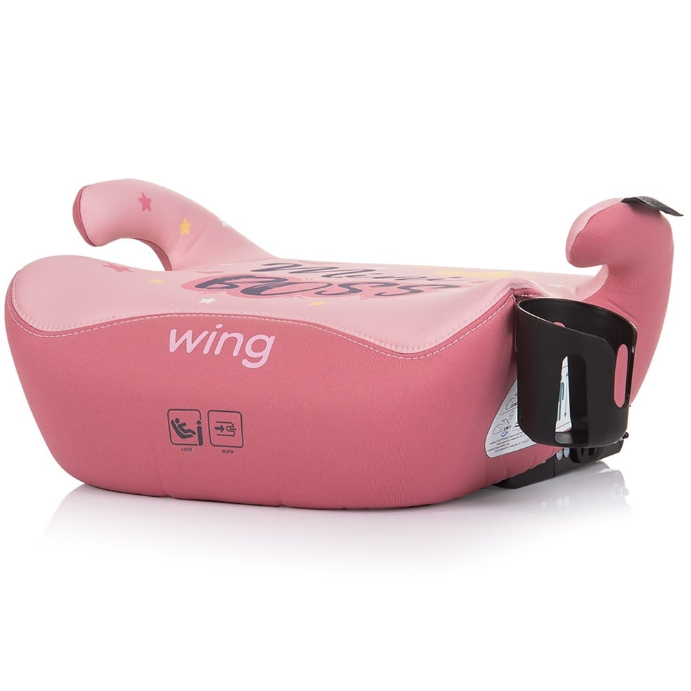 Inaltator auto Chipolino Wing I-Size 125-150 cm pink mini boss cu sistem Isofix - 1 | YEO