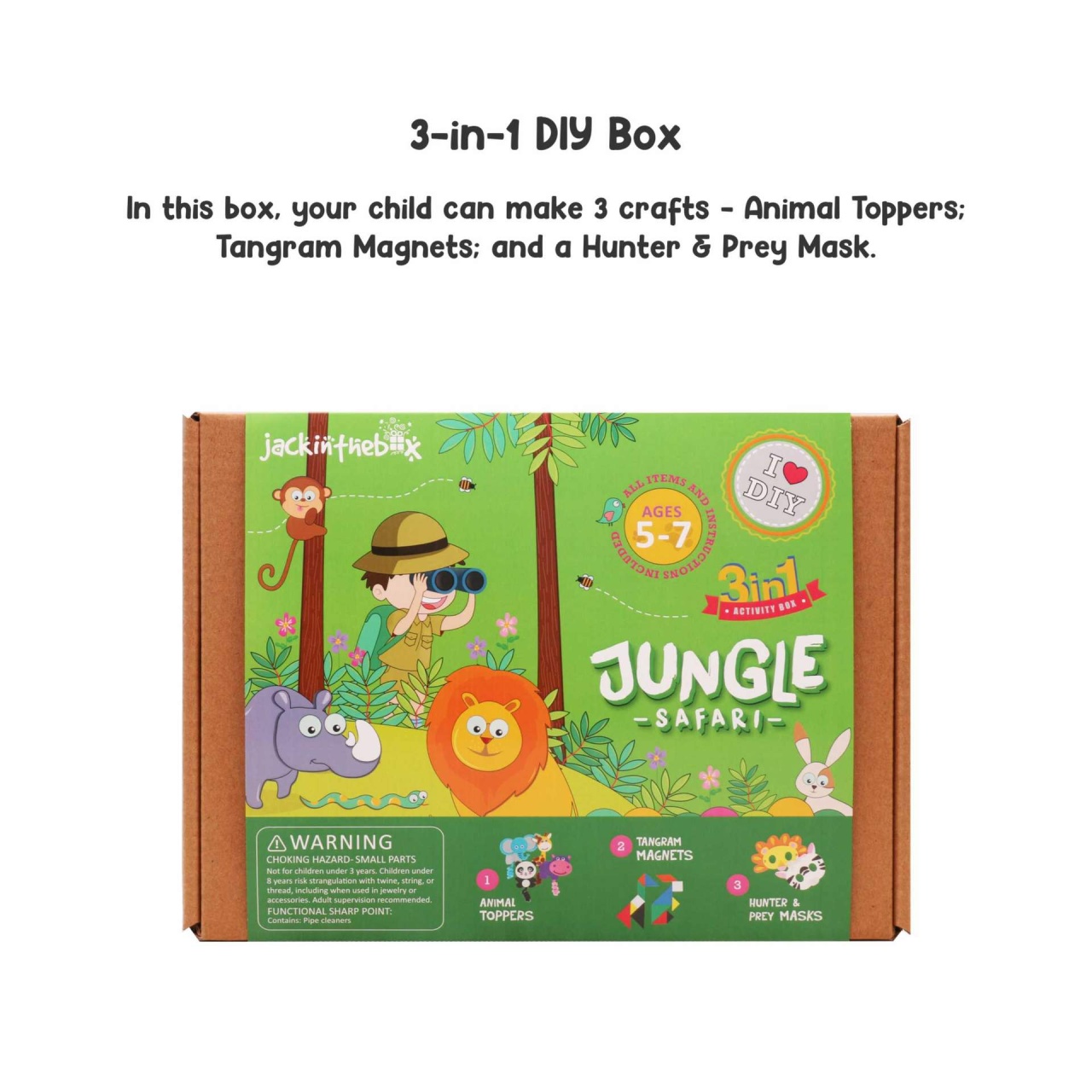 Jack In The Box - Kit Creatie 3-In-1 Safari In Jungla - 2 | YEO