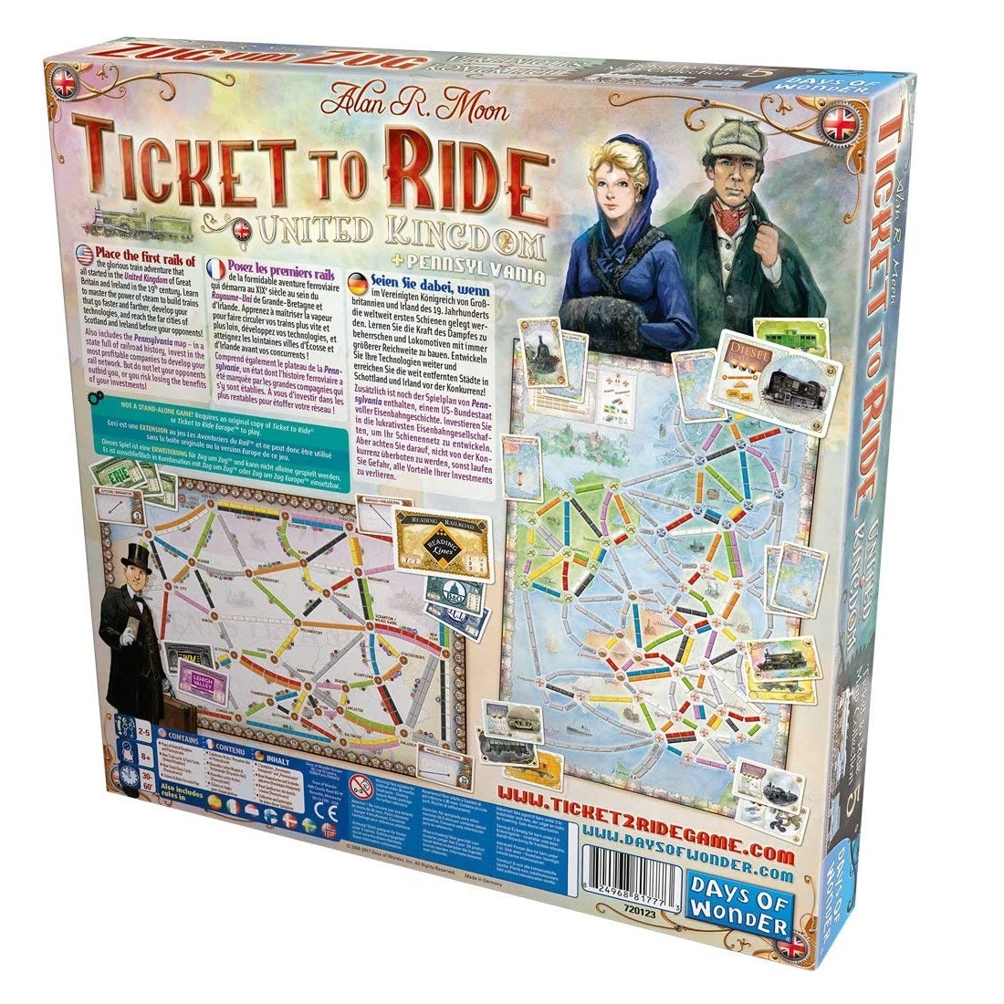 Joc de societate Ticket to Ride Map Collection UK/Pennsylvania,extensie, limba engleza - 1 | YEO