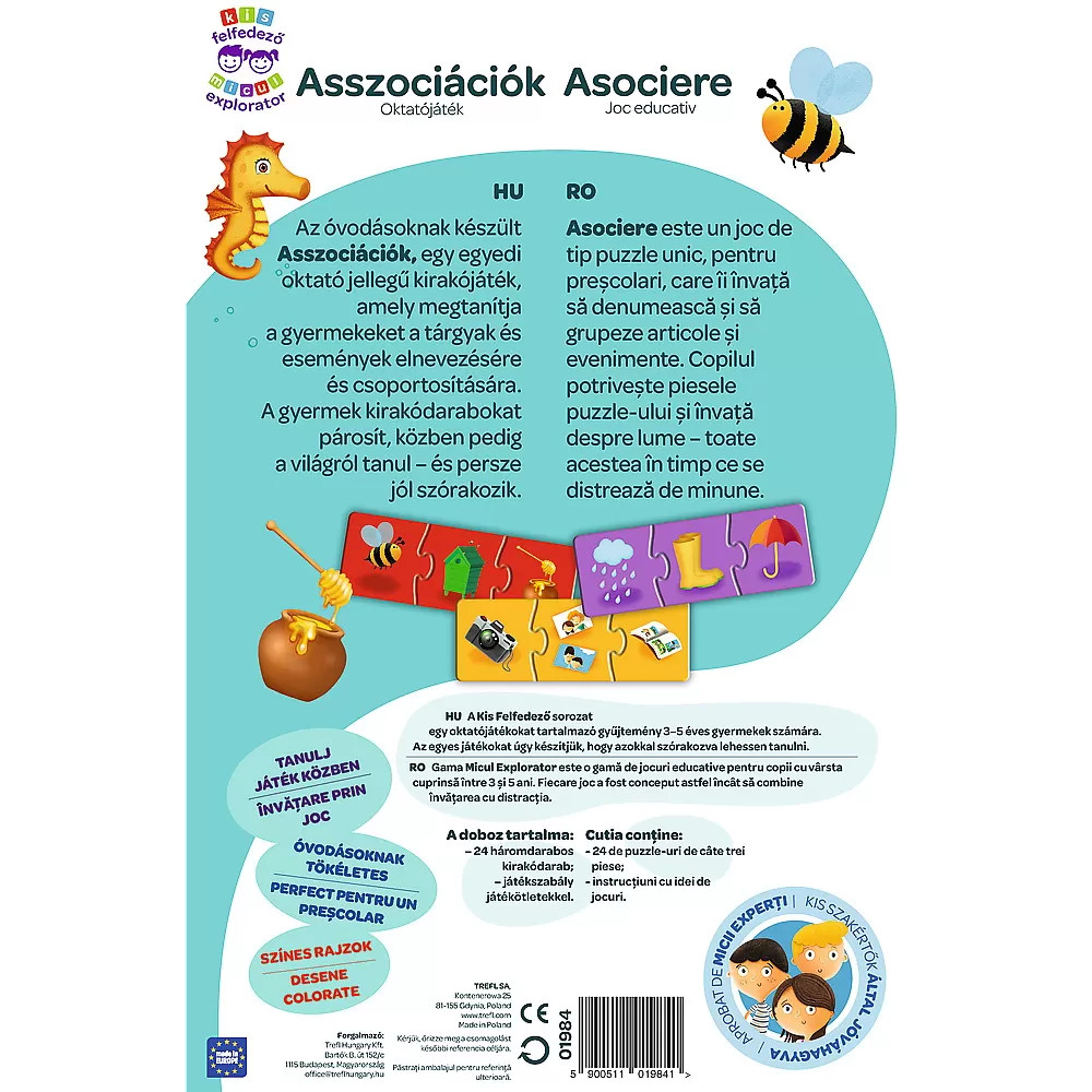 Joc Educativ Invata Prin Asociere Micul Explorator - 2 | YEO