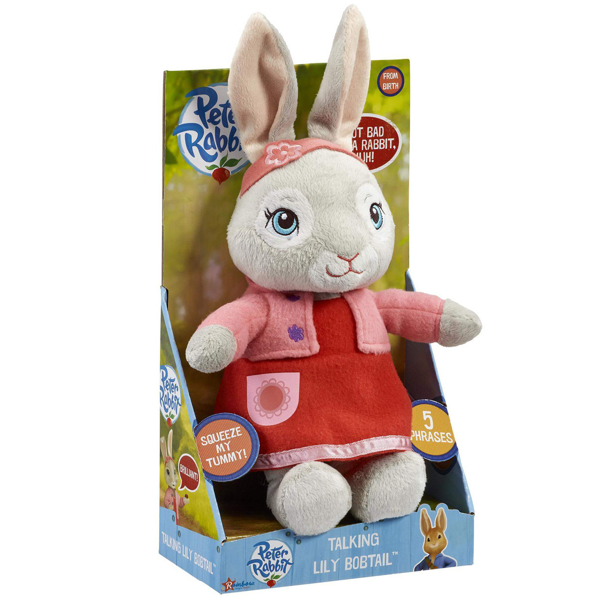 Jucarie din plus cu sunete Lily Bobtail, Peter Rabbit, 25 cm - 1 | YEO