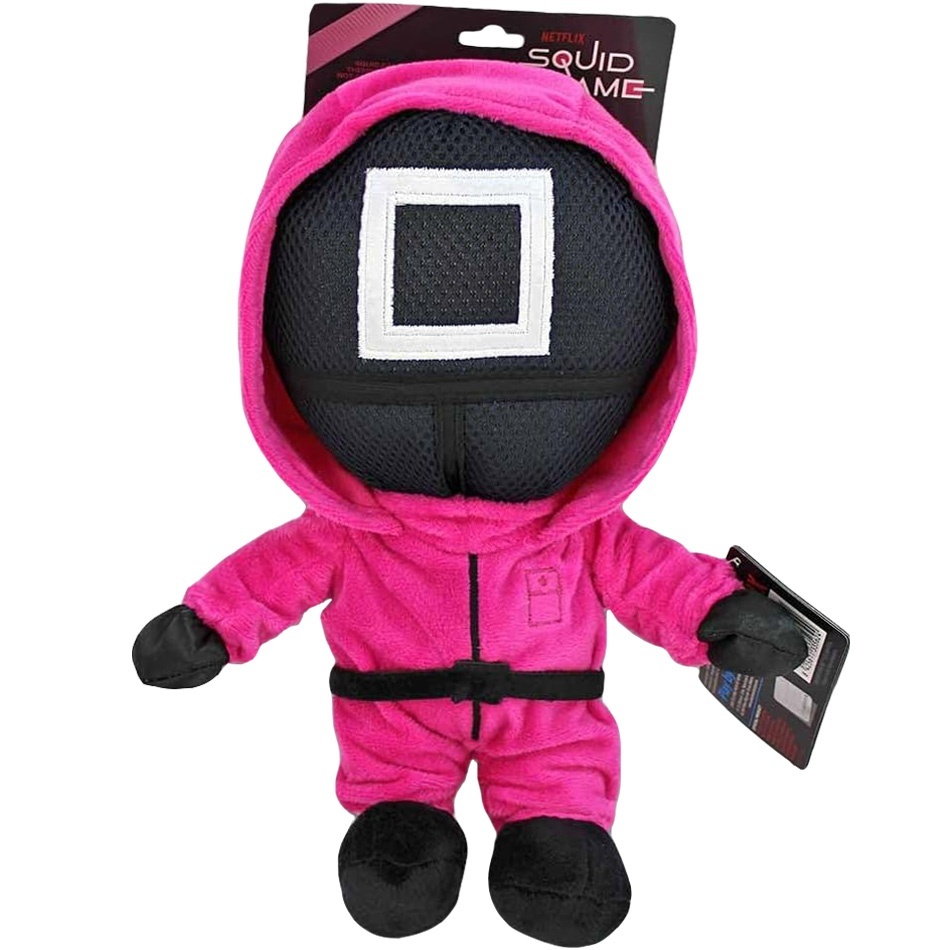 Jucarie din plus Guard (patrat), Jocul Calamarului, 28 cm