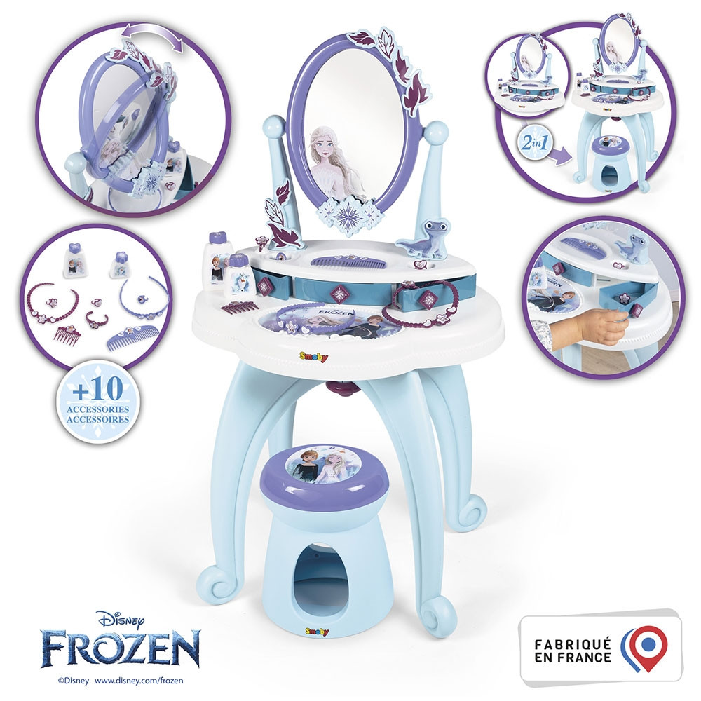 Jucarie Smoby Masuta de machiaj Frozen Hairdresser 2 in 1 - 1 | YEO