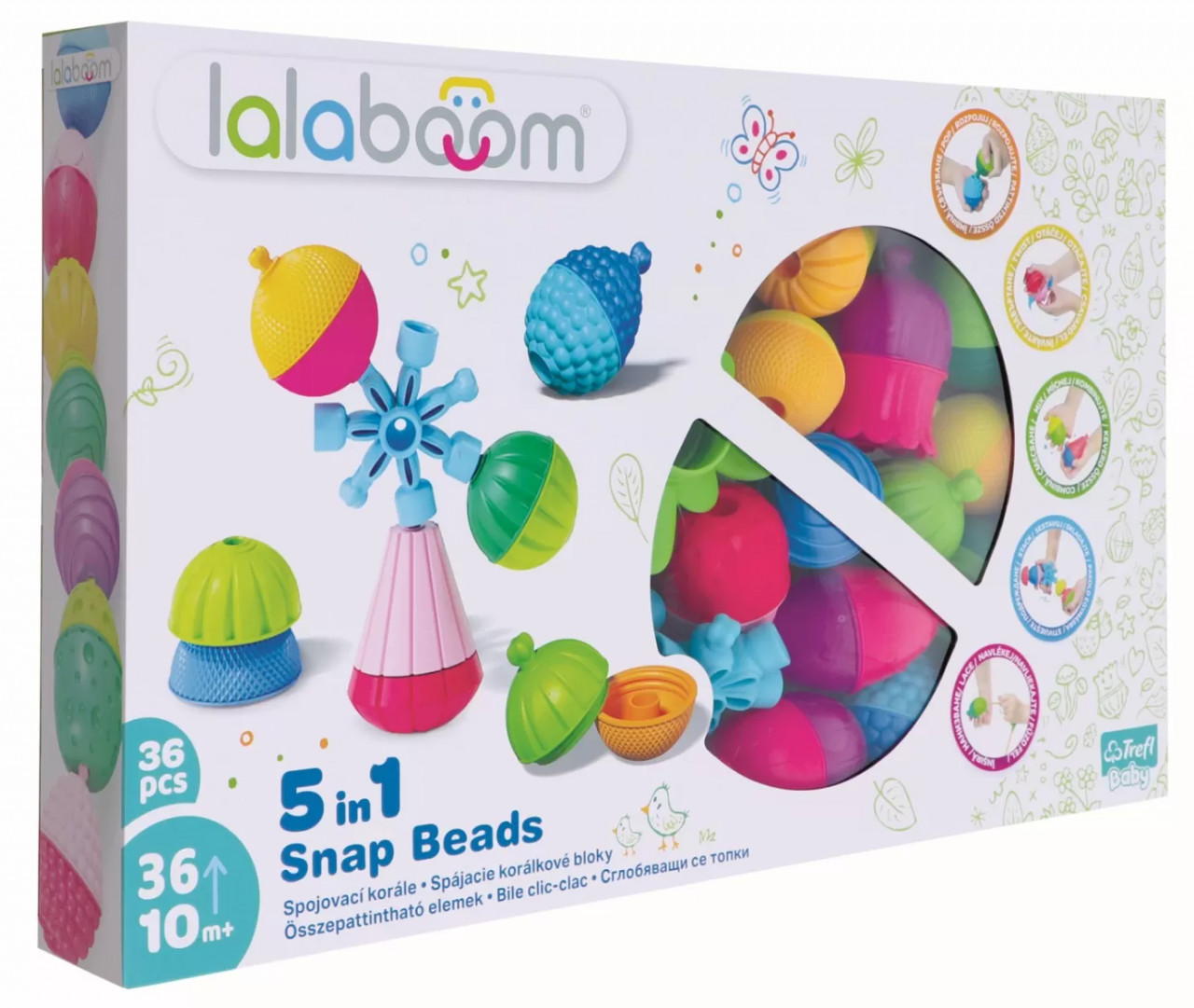 Lalaboom Joc De Dezvoltare Bebe Montessori 36 Piese